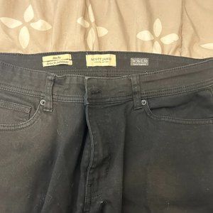 Scott James Men's Slim Fit Stretch Pants Black W36 L30 - Excellent Condition